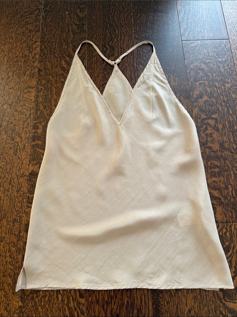 Light Cream V-Neck Cami Tank Top